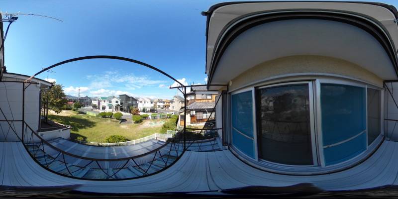 パノラマ画像バルコニー