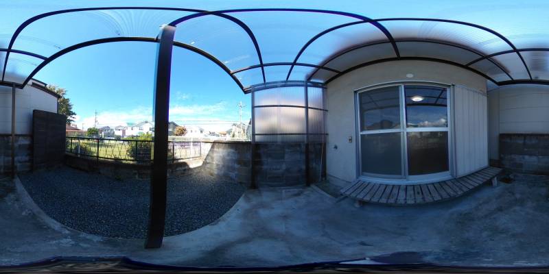 パノラマ画像バルコニー