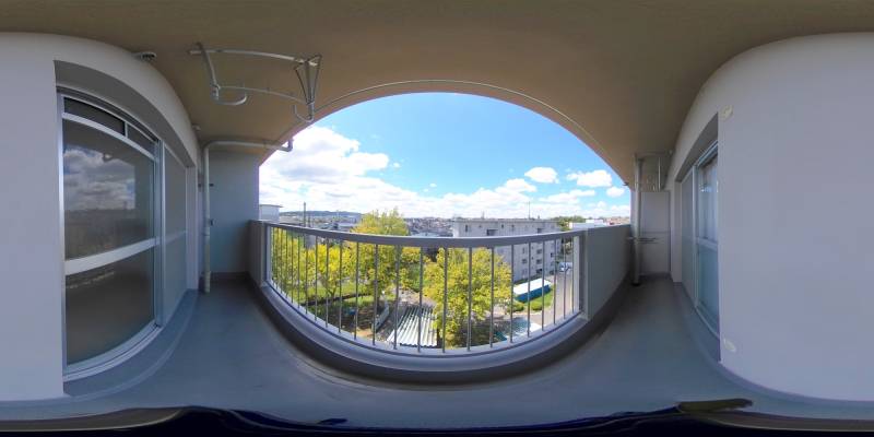 パノラマ画像バルコニー