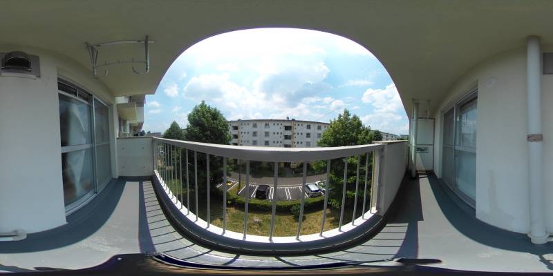 パノラマ画像バルコニー