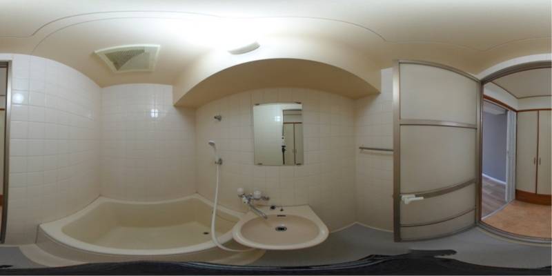 パノラマ画像バスルーム