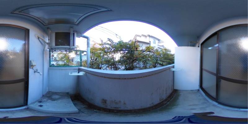 パノラマ画像バルコニー