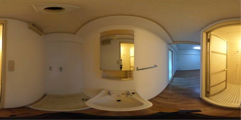 パノラマ画像洗面所