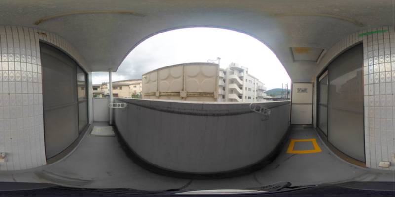 パノラマ画像バルコニー