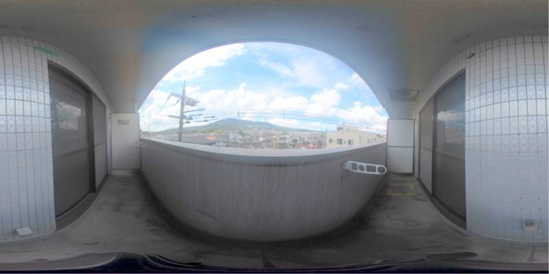 パノラマ画像バルコニー