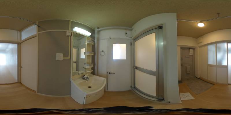パノラマ画像洗面所