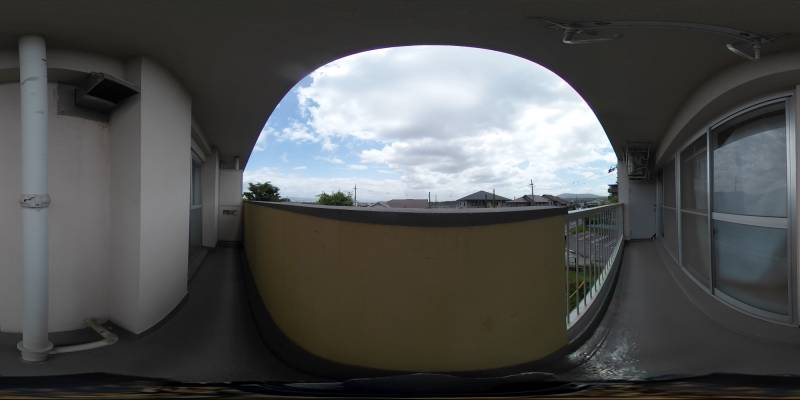 パノラマ画像バルコニー