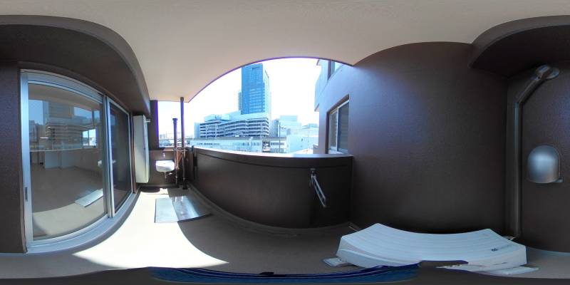 パノラマ画像バルコニー