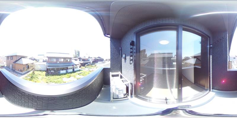 パノラマ画像バルコニー