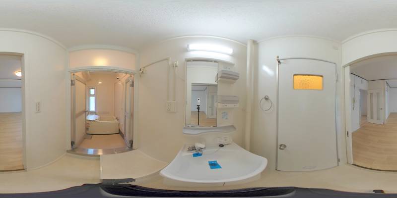 パノラマ画像洗面所