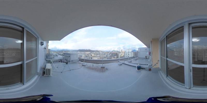 パノラマ画像バルコニー