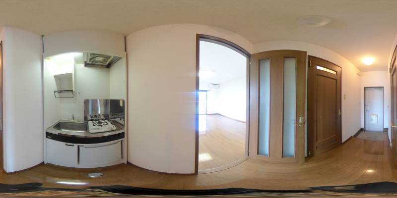 パノラマ画像キッチン