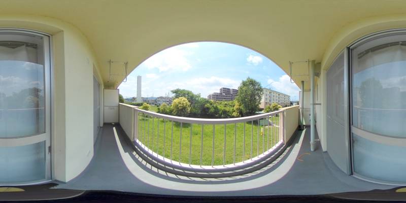 パノラマ画像バルコニー