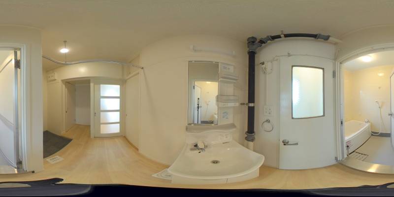 パノラマ画像洗面所