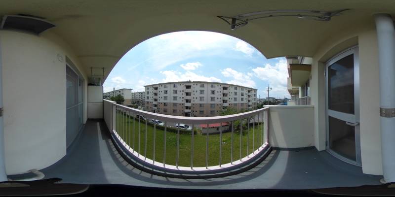 パノラマ画像バルコニー