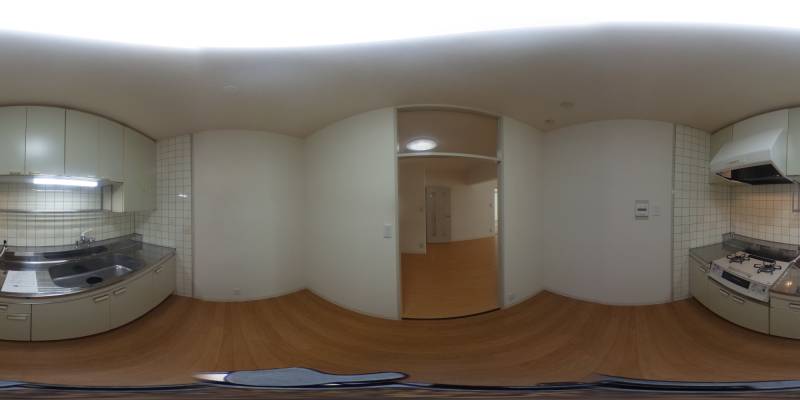 パノラマ画像キッチン