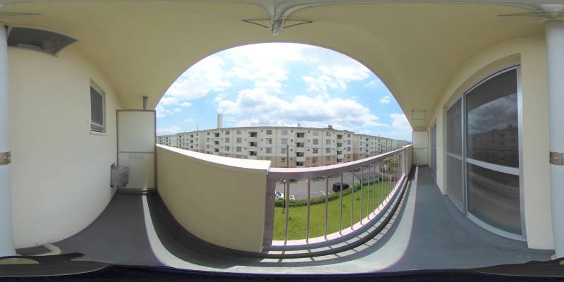 パノラマ画像バルコニー