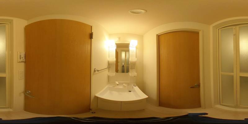 パノラマ画像洗面所