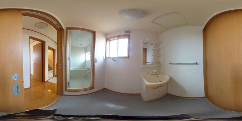 パノラマ画像洗面所