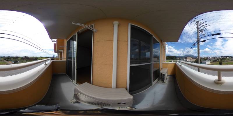 パノラマ画像バルコニー