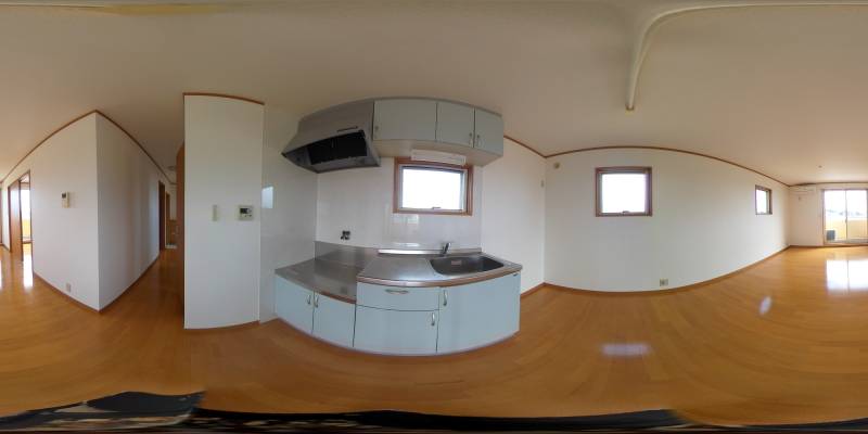 パノラマ画像キッチン