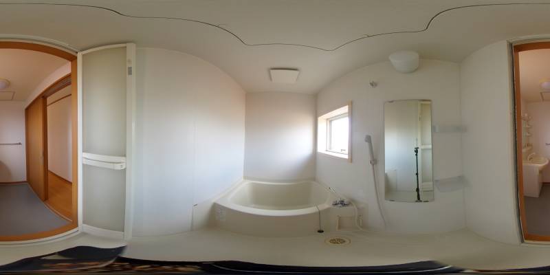 パノラマ画像バスルーム