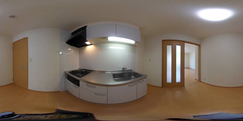 パノラマ画像キッチン