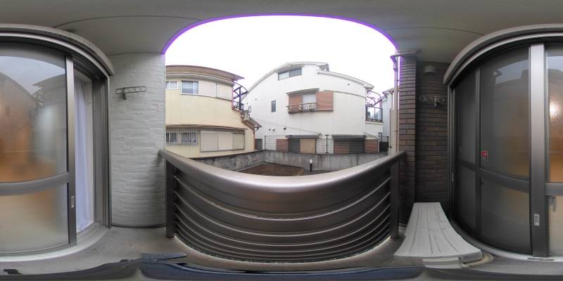 パノラマ画像バルコニー
