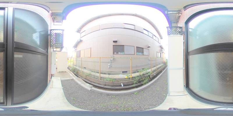 パノラマ画像バルコニー