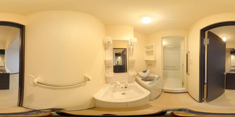 パノラマ画像洗面所