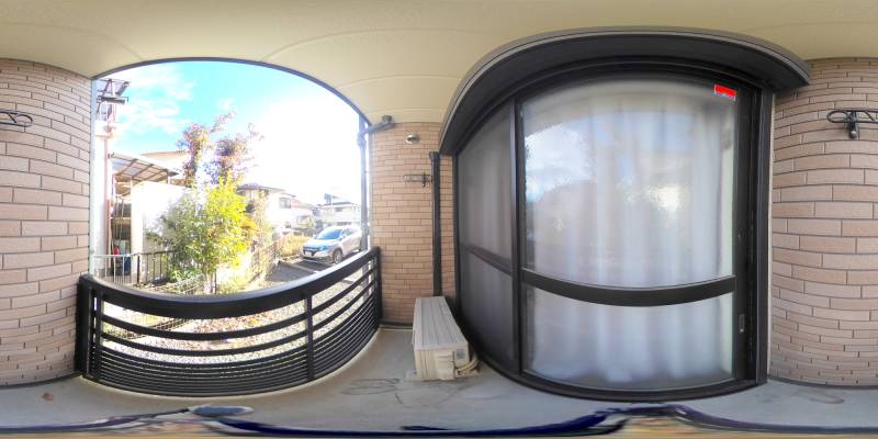 パノラマ画像バルコニー