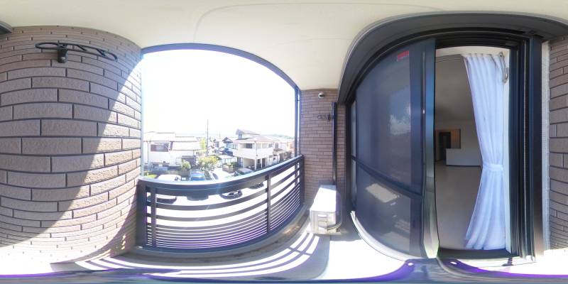 パノラマ画像バルコニー