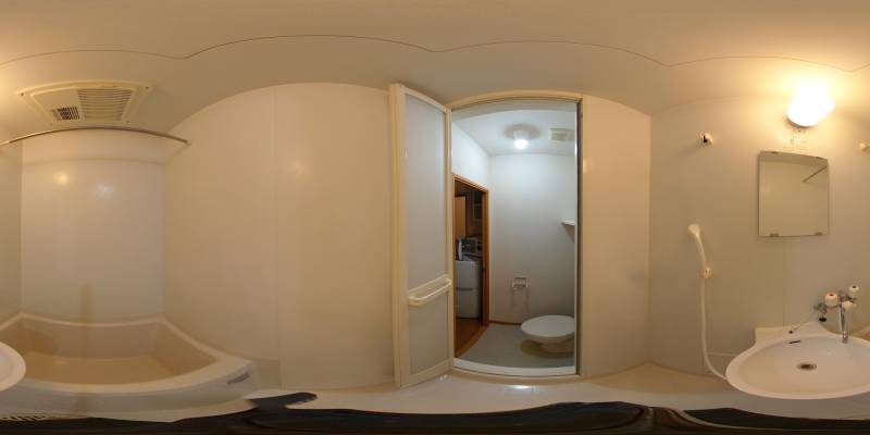 パノラマ画像バスルーム