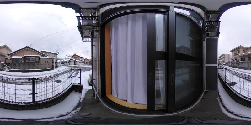 パノラマ画像バルコニー