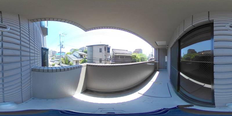 パノラマ画像バルコニー