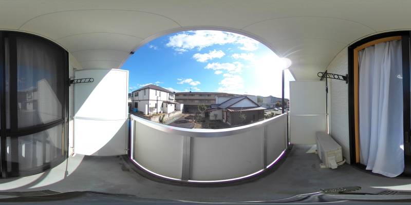 パノラマ画像バルコニー