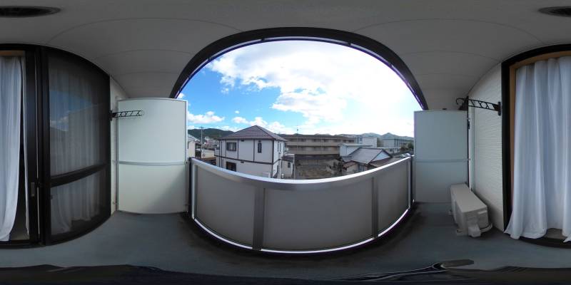 パノラマ画像バルコニー