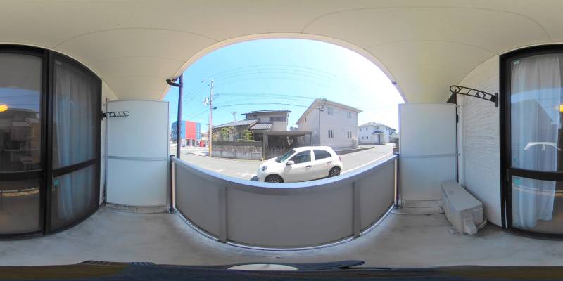 パノラマ画像バルコニー