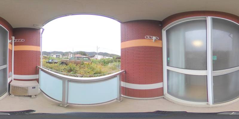 パノラマ画像バルコニー