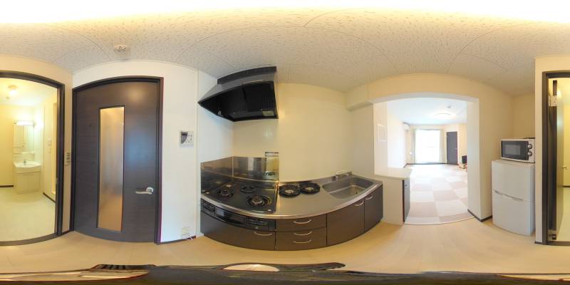 パノラマ画像キッチン