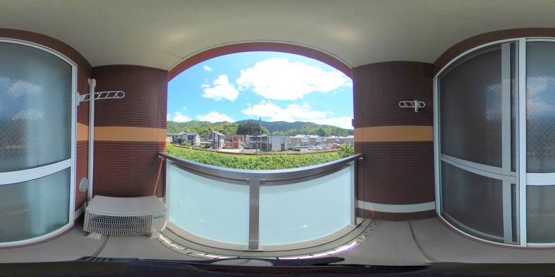 パノラマ画像バルコニー