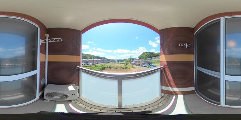 パノラマ画像バルコニー