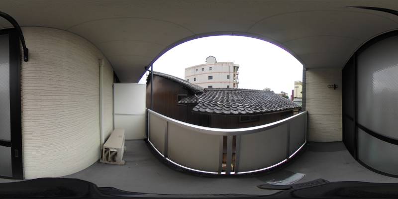 パノラマ画像バルコニー