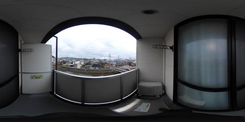 パノラマ画像バルコニー