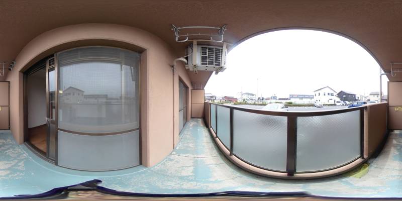 パノラマ画像バルコニー