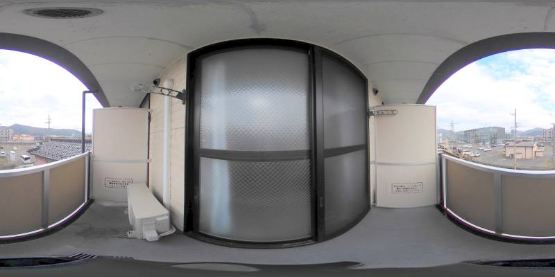 パノラマ画像バルコニー