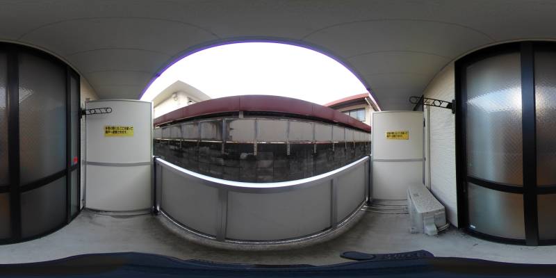 パノラマ画像バルコニー