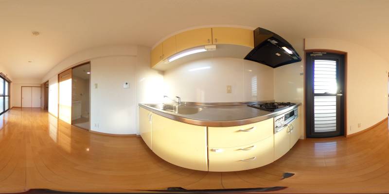 パノラマ画像キッチン
