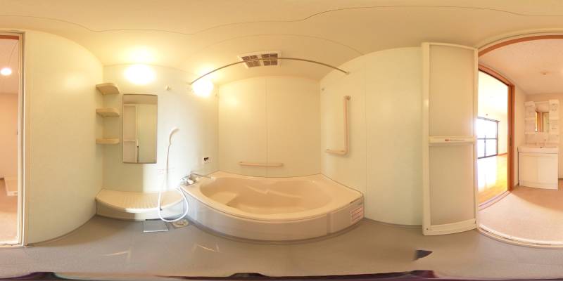 パノラマ画像バスルーム