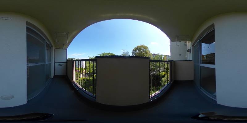 パノラマ画像バルコニー